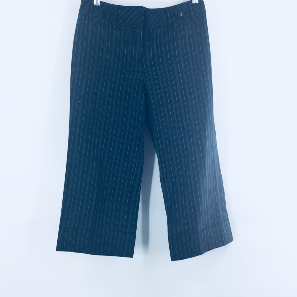pin stripe crop business pants
